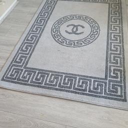 chanel rug. used. 
its over 5ft in length, and over 3ft in width

will need a clean.

collection only from tipton