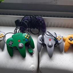 4 Nintendo 64 controllers
1 ps2 controller
£5 for all 5 controllers