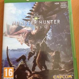 Monster Hunter World Xbox One
Gebraucht, aber in gutem Zustand.
Nichtraucher 
Bei Versand kommen noch Portokosten dazu.