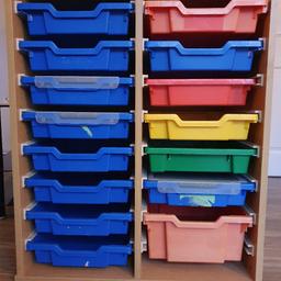 storage unit with trays in good condition to be used for a nursery or storing arts and crafts H87cm W71.5 and D51 £25ono collection Halewood