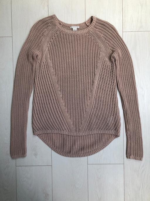 Buy & Sell West London Hillingdon - Photos for H&M dusky pink knit jumper. Size XS