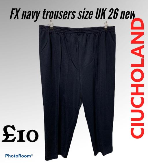 Buy & Sell West Midlands Birmingham - Photos for FX navy blue stretchy trousers size UK 26 n