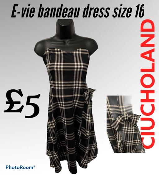 Buy & Sell West Midlands Birmingham - Photos for Evie check bandeau dress size 16