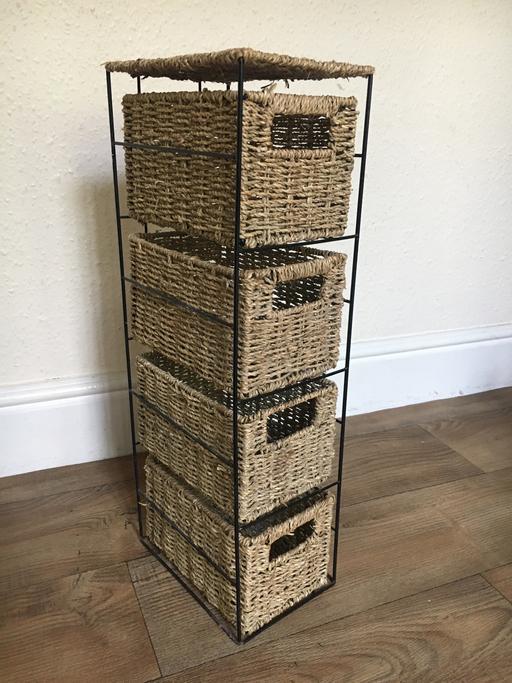 Buy & Sell Merseyside Sefton - Photos for Storage Whicker Basket Tower Drawers