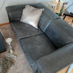 2 echt Leder Sofa zu verschenken