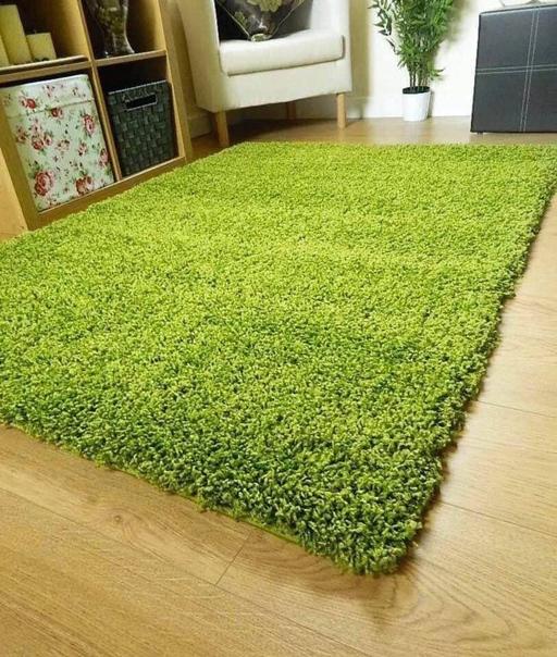 Buy & Sell Leicestershire Leicester - Photos for Brand New green shaggy rug120 x170cm carpet