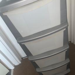 Plastic Storage box drawers unit. Collection/local drop off only.