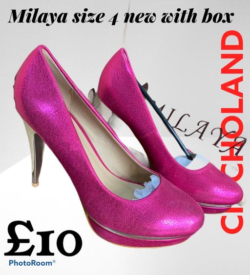 Buy & Sell West Midlands Birmingham - Photos for Milaya fuchsia high heels size 4 bnwt