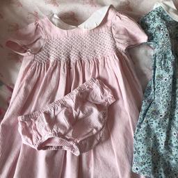 John Lewis heirloom collection pink stripes
John Lewis heirloom collection turquoise flowers
John Lewis heirloom collection pink flowers
White and grey striped summer dress
All 18-24 size good condition