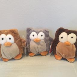 Ottis The Owl Beanbags GUND £2 each + £3 postage (or collection from Mansfield, NG19).

Size: 8 cm