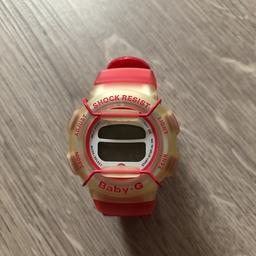 ~Baby-G Armbanduhr
~von Casio
~pinkfarben
~zurzeit ist die Batterie leer
~mit Anleitung und durchsichtiger Box
~sehr gut erhalten
