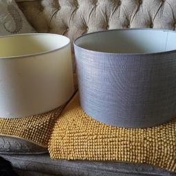 15 in x 9in one grey one cream. £5 each