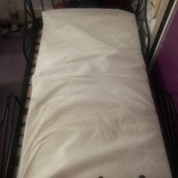 In good condition, has a few marks on the frame. Doesn’t come woth the mattress. Extendable from a junior bed to a single bed. Does come apart in two parts. The screws are not original but do the job. Collection from Greenwich near waitrose.