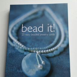 25 cards with instructions on how to make beautiful beaded jewellery projects with booklet on beads and tools to create them. make a lovely present for a crafter and will suit a beginner new to beading. collection only