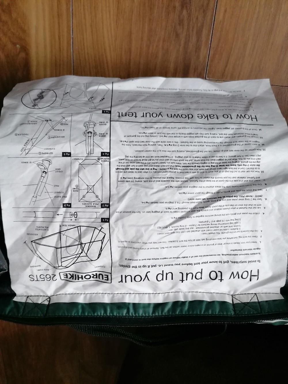 Eurohike 265TS 2 Person Tent in WV14 Wolverhampton for £25.00 for sale ...