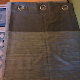 Each curtain 45inch width by 55 length NOT lined two tone grey.