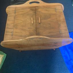 Wood free standing sewing box with plenty of internal compartments