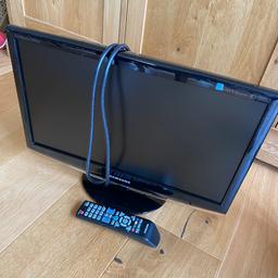 Small TV built for gaming has loads of ports for components, HDMI, dvi-d, scart and PC (see pictures).

Comes with remote and also has side buttons to control.

Needs and Ariel plugged in for channels. 