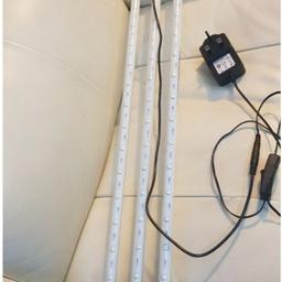 Interpet triple led aquarium light for sale. Full working order with clips to attach. This is just under 90 cm long, £40 ono