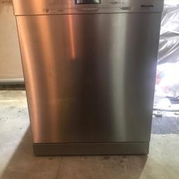 Full working order.
A few years old.
Reason for selling getting an Integrated dishwasher with new fitted Kitchen.
Very Good Condition

Full spec copy and paste in web browser -

https://www.johnlewis.com/miele-g6730-sc-freestanding-dishwasher-clean-steel/p2627451

prefer collection (hackney) but may be able to deliver  close by.