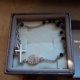braccialetto rosario argento 925 nuovo
