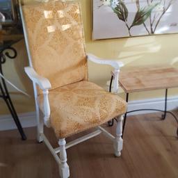 Lovely occasional chair, could do with a lick of paint, otherwise very shabby chic , yellow damask fabric all in good order
Collection WS9