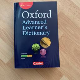 Verkaufe hier ein Oxford Advanced Learner‘s Dictionary. 

Versand gegen Aufpreis möglich. 

Da Privatkauf keine Garantie und keine Rücknahme.