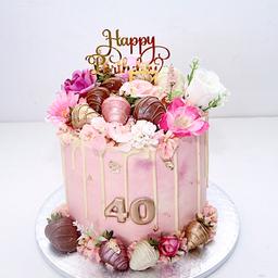 40th birthday cake made on Custmer request