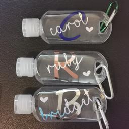Hand Sanitisers Bottles 🔹

£3.50 each or 2 for £6

Can be done in any font & colour.
Message to order, plenty in stock and quick turn around 🤍

#handmade #handmadebyzoex