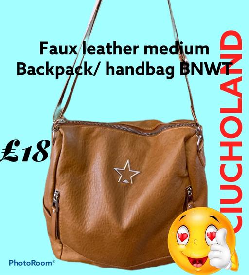 Buy & Sell West Midlands Birmingham - Photos for Faux leather bagpack/ shoulder bag new