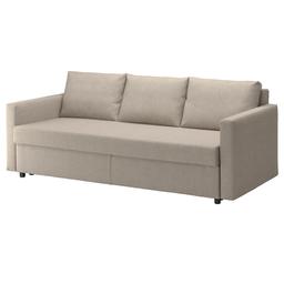 Collection only.

Ikea 3 seater sofa bed.

It’s in a very good condition, comfortable and has a good storage space.

I can help organise delivery for extra cost.