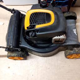 McAllister petrol lawnmower nearly new works perfectly missing cap on one part tho is unecessary.