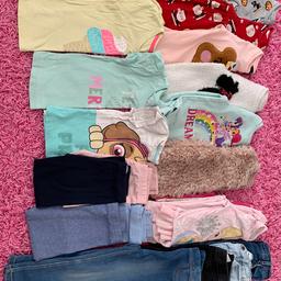 Nursery/ play clothes 3-4y £10 collection bd3 
2 jeans
2 jeggings
4 leggings 
6 long sleeve tops 
3 short sleeve tops
2 jumpers 
1 gilet 
1 pudsey top
1 xmas dress 
1 Halloween dress