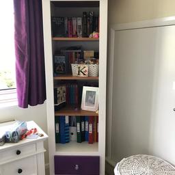 Bookcase

Approx 185cmH x 50cmW x 47cmD
Drawers have been painted purple - a bit chipped.
Excellent storage
Am also selling matching bedside table


Also selling bedside table, bed, desk and chair so can offer bundle price.
