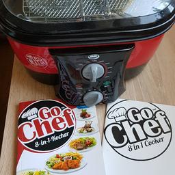 Go Chef 8 in 1 Kocher
komplett mit Bedienungsanleitung und Rezeptbuch

Versand innerhalb österreich € 8,-

Verkauf von privat ohne Gewähr