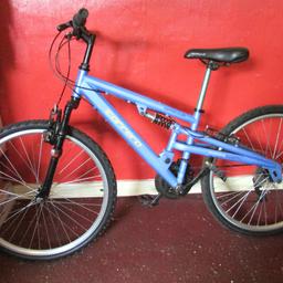 APOLLO MOUNTAIN BIKE 26" WHEEL FULL SUSPENSION

APOLLO MOUNTAIN BIKE
18 GEARS SHIMANO
FULL SUSPENSION

MOUNTAIN BIKE LISTED IS USED IN A NICE CLEAN CONDITION

PLEASE DO VIEW ALL IMAGES TO SEE THE CONDITION

VIEWING IS WELCOME

FULL WORKING ORDER

READY TO RIDE

VIEWING IS WELCOME

NO OFFERS !!