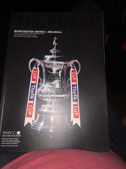 Buy & Sell Essex Southend-on-Sea - Photos for Man U Millwall FA Cup final programme