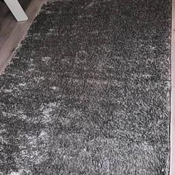 120x 170 washable rug grey glitter all new