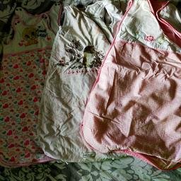 3 lovely girls sleeping bags 6-12 months

* Tweety pie from George 2.5tog
* guess how much I love you from TU 1.5tog
* Ikea approx. 1tog