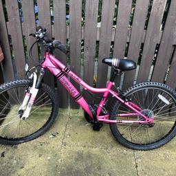 in good condition age 8/10 just abit of tear near handle hardly used purchased from Halfords paid £180 also needs air in tyre