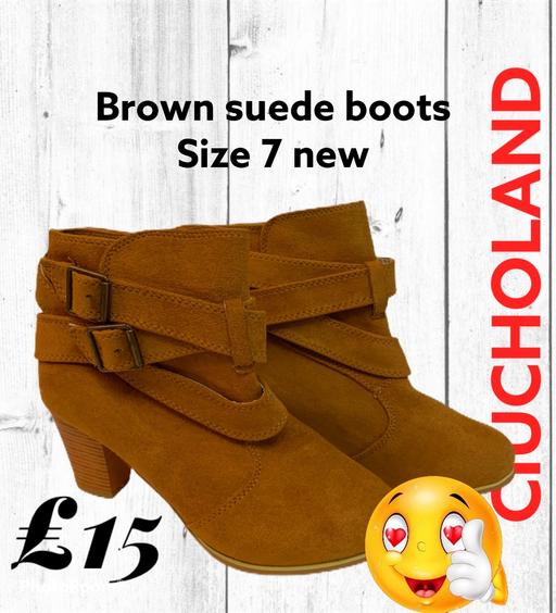 Buy & Sell West Midlands Birmingham - Photos for Brown suede boots size 7 new