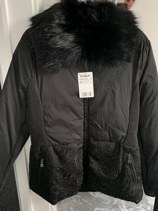 Buy & Sell West Midlands Dudley - Photos for Desigual black coat Size 44 NWT size 16+