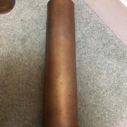 French 75mm shell case dated 1906 has few small dings