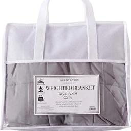 Brentfords Weighted Blanket 8kg for Adults Teenagers Kids Therapy Sensory Anxiety Autism Insomnia Stress Relief, King Size-Silver Grey-150 x 200cm, (17lb)

Been used once for about 5 minutes!!! Unable to return due to return date is over now! Just looking to get my money back! 

Can deliver if local or can deliver for small free or can be posted or can be collected! 
