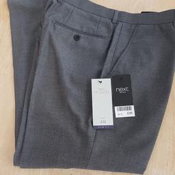 Brand new Next grey trousers with tags size 34s. Cost £35, will take £20. Collection Ribchester or happy to post for postage fees