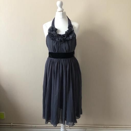 Buy & Sell South West London Sands End - South West London - Photos for Grey ruffle halter neck dress