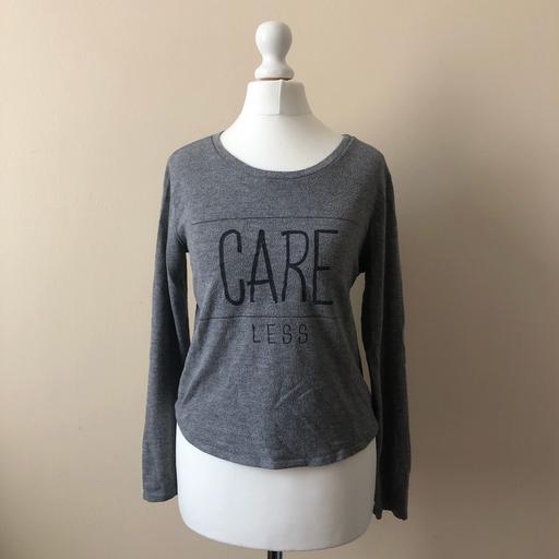 Buy & Sell South West London Sands End - South West London - Photos for Grey ‘CARE LESS’ sweater