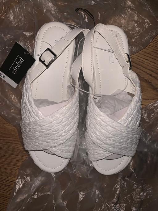 Buy & Sell Merseyside Saint Helens - Photos for Bnwt white wedge sandals size 5