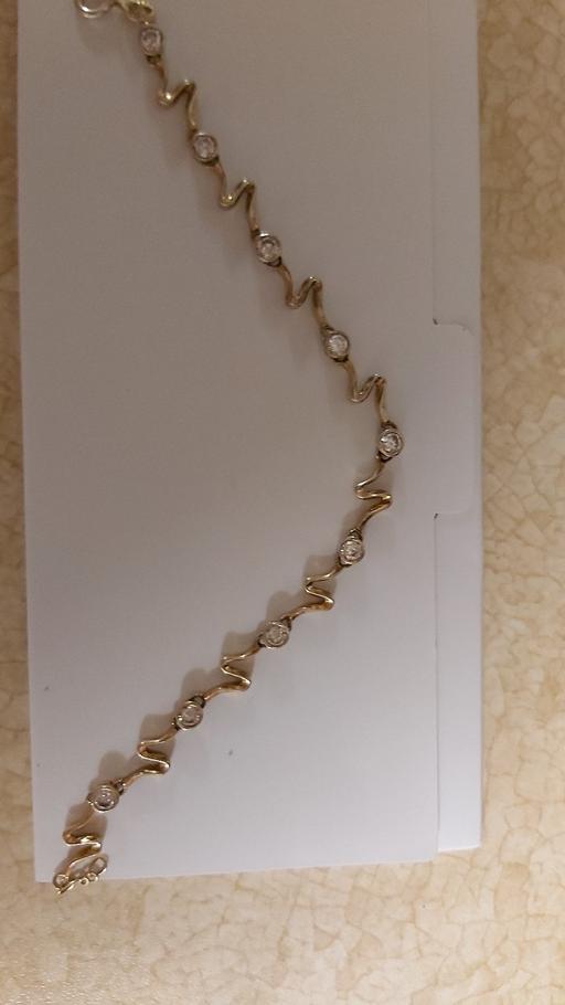 Buy & Sell West Midlands Walsall - Photos for bracelet, gold plated with cubic zirconia