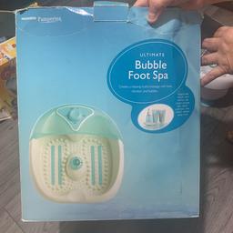 Bubble foot spa used once comes with foot spray scrub , moisteriser and foot file & extra baileys and harding foot lotion and foot soak crystal